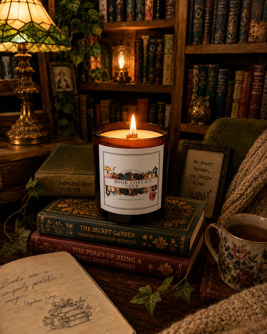 Book Lovers Club - Coconut Soy Wax Scented Candle