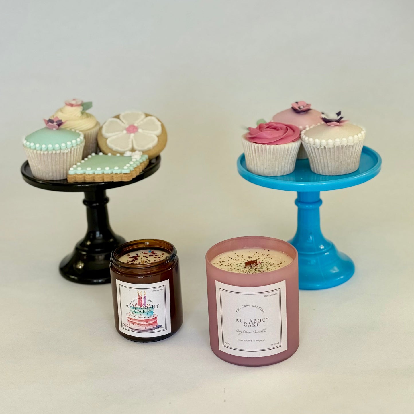 All About Cake Scented Candle by Fair Cake Candles.