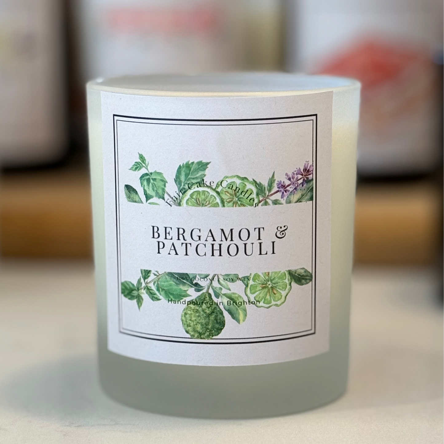 Bergamot and Patchouli Candle by Fair Cake Candles