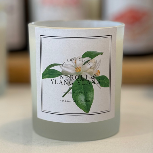 Neroli and Ylang Ylang Scented Soy Wax Candle by Fair Cake Candles