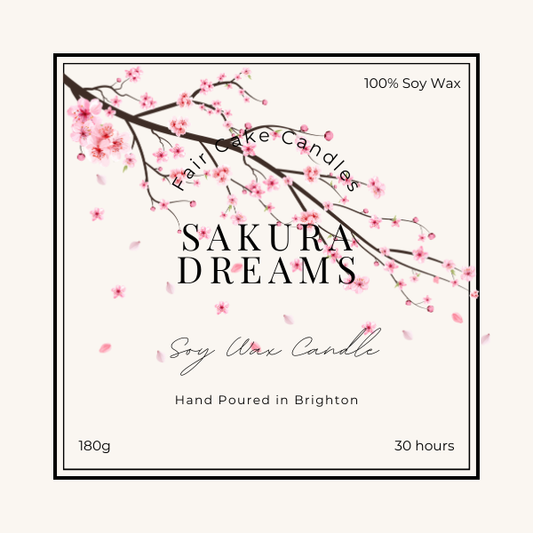 Sakura Dreams: Cherry Blossom & Sakura Soy Wax Candle