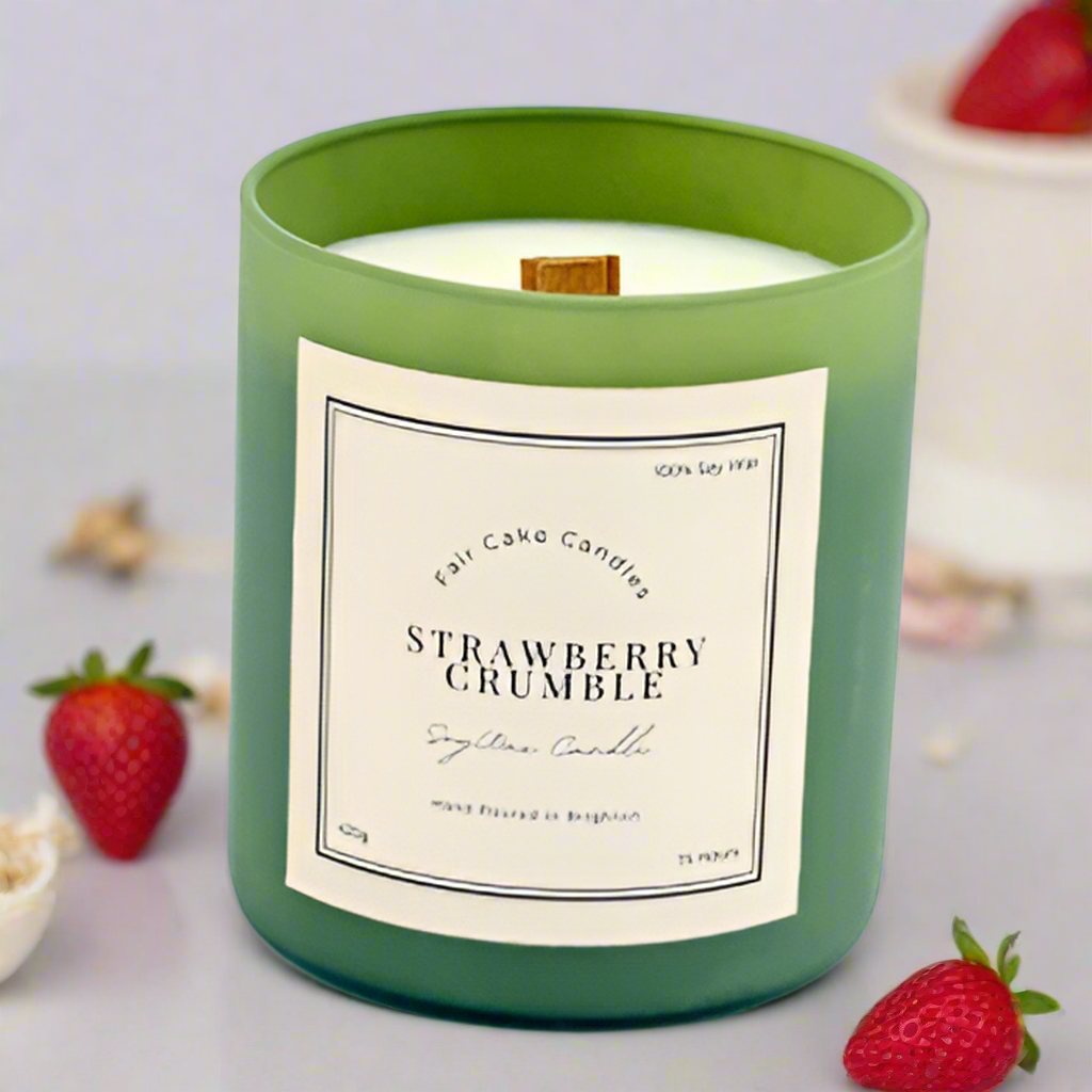 Strawberry Scented Soy Wax Candle