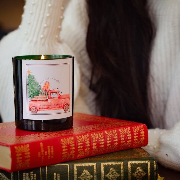 Happy Holidays Christmas Coconut Soy Candle