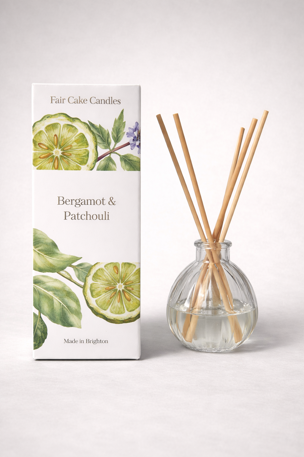 Hand-Poured Bergamot & Patchouli Reed Diffuser