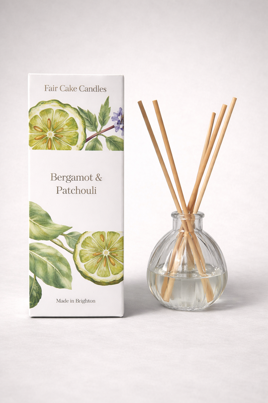 Hand-Poured Bergamot & Patchouli Reed Diffuser