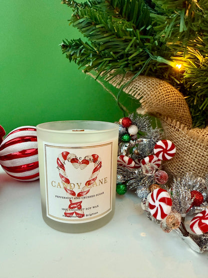 Candy Cane Coconut Soy Wax Candle
