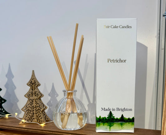 Hand-Poured Petrichor Fresh Rain Reed Diffuser