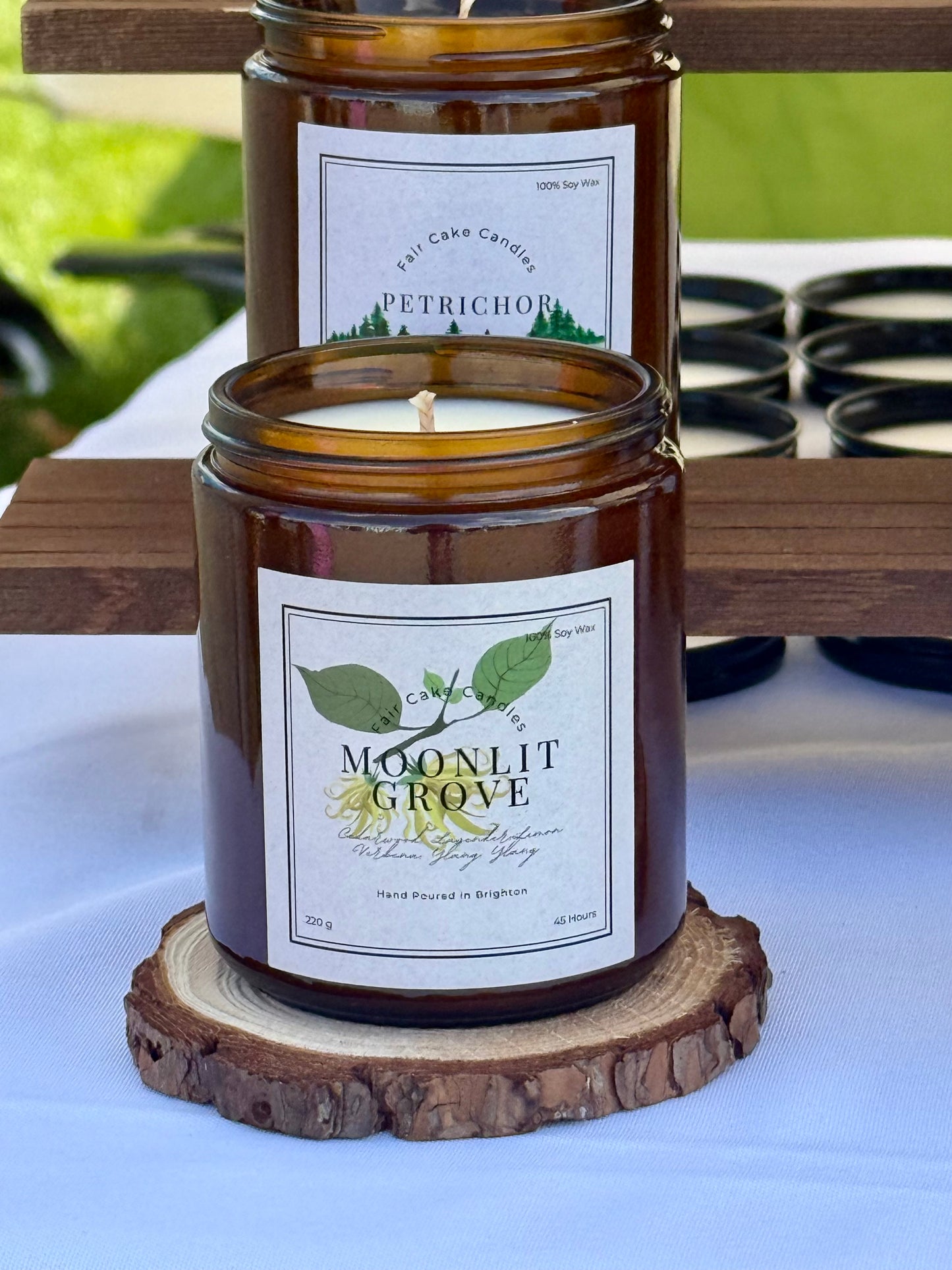 Moonlit Grove: Cedarwood & Ylang Ylang Scented Candles