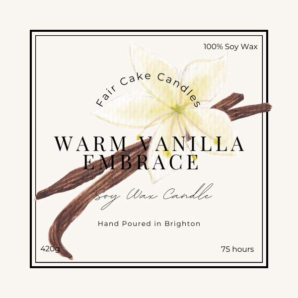 Warm Vanilla Embrace - Soy Candles ( 220g, 420g)