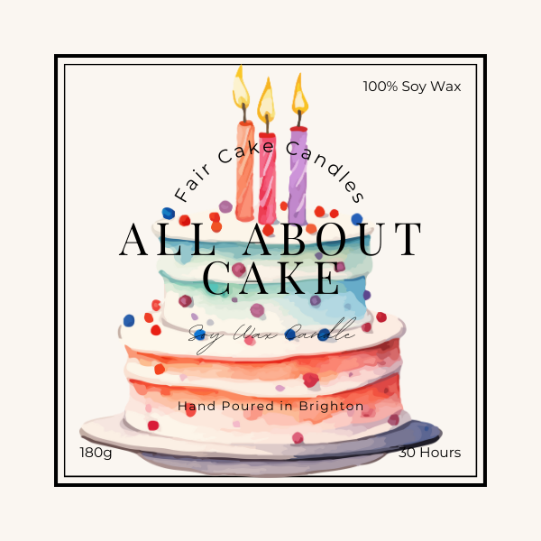 All About Cake - Soy Candles ( 220g, 420g)