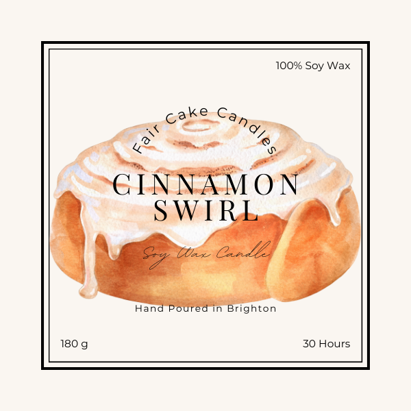 Cinnamon Swirl - Soy Candles ( 220g, 420g)