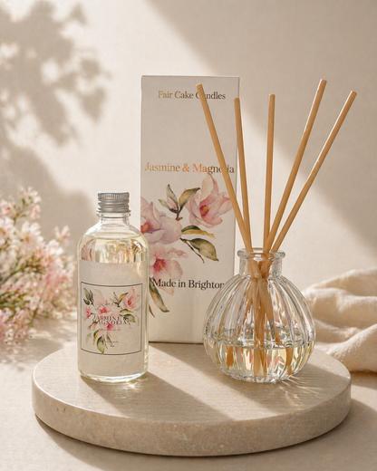 Hand-Poured Jasmine & Magnolia Reed Diffuser