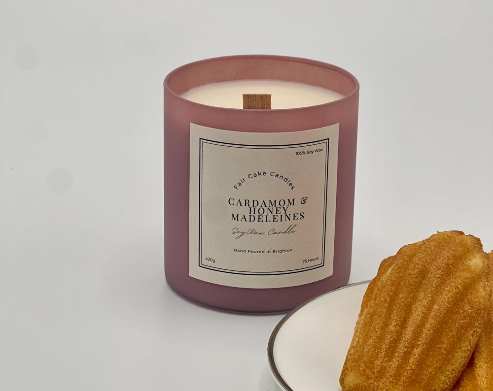 Cardamom & Honey Madeleines - Soy Candles ( 220g, 420g)